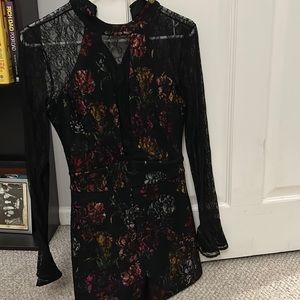 Guess floral lace romper